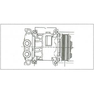 ALA22321 SANDEN A/C COMPRESSOR SANDEN 4013 A/C COMPRESSOR 4440 A/C COMPRESSOR