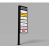 China Stainless Steel Material LED Light Box Display Stand Rectangle Shape wholesale