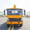 China 4 * 2 HOWO  5 Tons Road Rescue Trailer With 5 Tons Crane Wrecker With 5 Tons 4 Section Arm   Straight  Arm	 Crane Mounted Truck wholesale