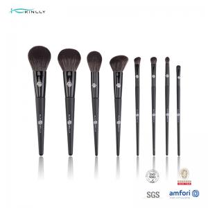 China 100% Synthetic Hair 8pcs wooden makeup brush set Custom Color supplier