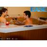 China Customizd deluxe acrylic duoLove seat whirlpool massage outdoor acrylic hot spa tub wholesale