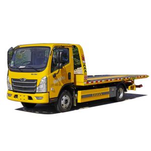 FORLAND New Type 4x2 8Tons 4.2M Flat Bed One Tow Two Car Transportation Tow Truck Wrecker Truck