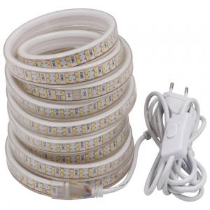 180Led/m Led Strip AC220V 2835SMD Double Row White/Warm White waterproof Led strip Light