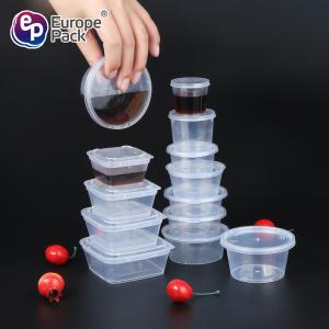 China 1oz 1.5oz 1.6oz 2oz 3oz 4oz dipping chili take out disposable PP clear square round mini plastic sauce cup with lid supplier