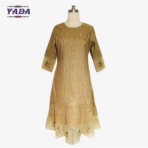 China Woman long western dance costume peacock style wholesale bulk women's slim fit retro dress with low price supplier