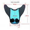 China Adult / Kids Mermaid Swim Fin Super Comfortable PE Insert Neoprene Cover wholesale