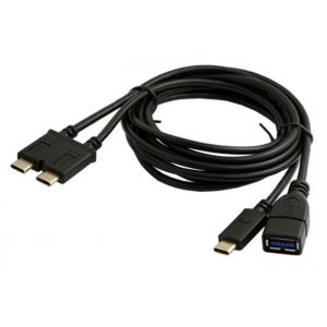 Dual Type C USB Data Cable Robust EMI Performance For 13 Inch Macbook Pro