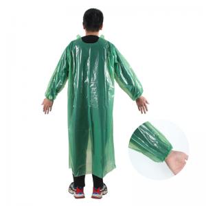 XXL Waterproof Disposable Cpe Gowns With Thumb Loops