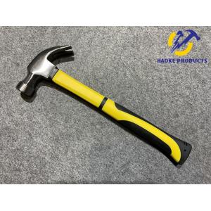 China 16OZ Size Carbon Steel Materials Claw Hammer With Color Plastic Handle (XL015) supplier