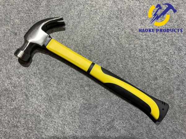 16OZ Size Carbon Steel Materials Claw Hammer With Color Plastic Handle (XL015)