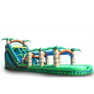 China Rainbow Big Inflatable Water Slides , Kids / Adults Blow Up Slip And Slide supplier