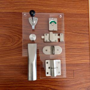 China Cubicle Partition Metal Bathroom Accessories Ss304 Toilet Cubicle Hardware supplier