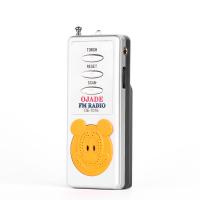 China Bear Design Handheld FM Radio Auto ABS Built In Speaker Music on sale
