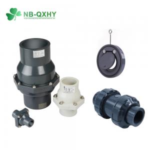 China PVC Spring Non Return Check Valve for DIN Standard Pipe System in Industrial Services supplier