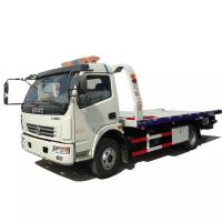 China 4 - 5 Ton Flatbed Wrecker Tow Truck / Hydraulic Right Hand Drive Truck on sale