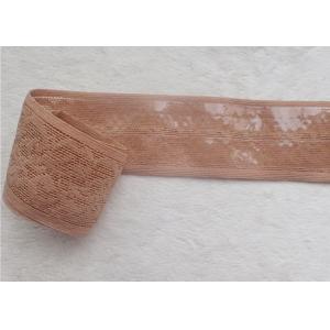 Non Slip Sewing Jacquard Elastic Band Lace Bra Straps Trimming For Belly Pants