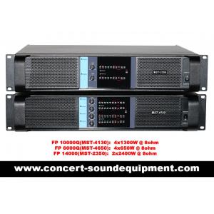 China Line Array Sound System , FP 10000Q 4 Channel Switch Mode Amplifier 4x1300W supplier