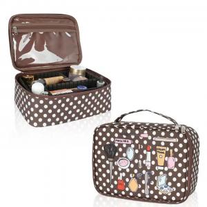 China Large Capacity Cosmetic Bags With Compartments For Makeup supplier