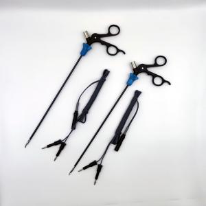 Double Action Straight Head Bipolar Cable Laparoscopy Forceps with CE Certification