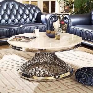 Functional Hotel Circular Granite Top Tea Table OEM ODM