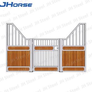 China Luxury Prefab Used Bamboo Wooden Horse Stable Stall Front Panel supplier