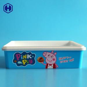 Empty  IML Box Custom Labels Thin Wall Plastic Biscuit Containers