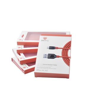China Apple Cell Phone IPhone Usb Cable Packaging Box 350g Art Paper Material supplier