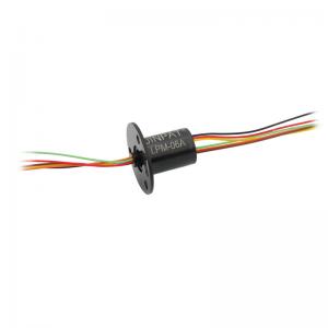 China 300RPM Miniature Capsule Slip Ring 6 Circuit 2A IP40, Integrated structure design supplier