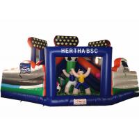 China Inflatable Fun City Football Games Theme For Amusement Park  / Big Party Inflatable Fun Factory on sale