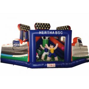 Inflatable Fun City Football Games Theme For Amusement Park  / Big Party Inflatable Fun Factory