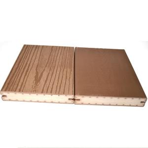 China 2.5m/3.3m Width WPC/PVC Decking Panel Wood Flooring No Screw CE Anti-UV for Long-term supplier