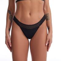 China Leak Proof Reusable Period Panties Thong Underwear Breathable Cotton Sexy Lace Design on sale