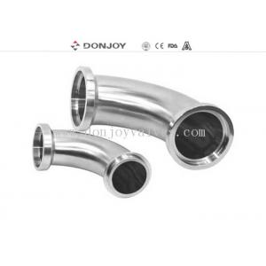 China 1-6 Clamped sanitary 90 degree welded elbow for inch, DIN standard, 180Grit Polished supplier