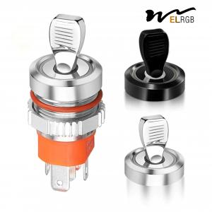 China 16mm 16A Metal Toggle Switch LED Light Spare Parts Push Button Toggle Switch supplier