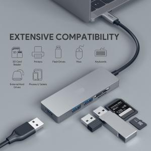 Macbook Pro USB Type C To USB 3.0 Hub / USB C To Sd Card Adapter Multiports