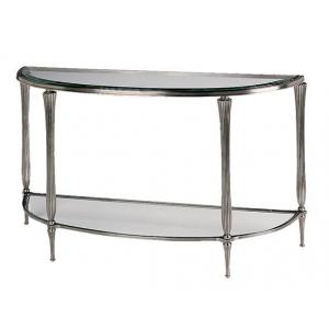 Stainless Steel Console Table Iron Tempered Glass Long Narrow Console Table