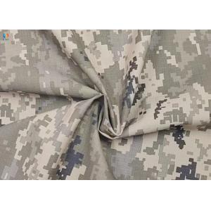 Dyed Ground Printed CVC65/55 RIPSTOP Camouflage Print Fabric 14S*14S 84*52 Workwear