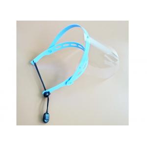 China Clear Breathable PPE Headband Face Shield With Elastic Headband That Attaches To Hat supplier