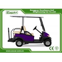 China EXCAR Four Wheel Battery Operated Golf Buggy Mini Type Purple Color on sale