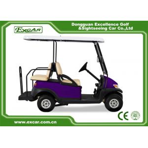 China EXCAR Four Wheel Battery Operated Golf Buggy Mini Type Purple Color supplier