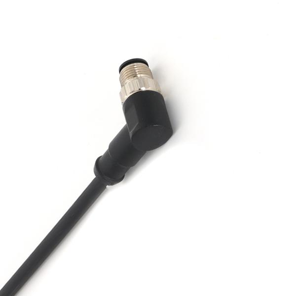 IP67 M12 8 Pin Connector Male Angled 8 Pin Aviation Plug Connector