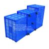 China Plastic Basket With Wheels Large Rectangular Box Plastic Frame Hollow Thickened Express Clothing Factory Transit wholesale