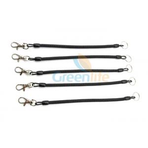 China Trigger Snap Safety Strap 25CM Plastic Coil Lanyard supplier