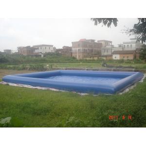 China Giant Inflatable Water Pool With CE Air Pump For Rental Business supplier