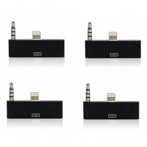 colorful 30pin to 8 Pin AUDIO ADAPTERS converter for iPhone 5 5s 5c Itouch Nano 7 Black
