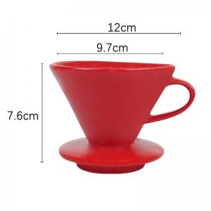 China Ceramic Funnel Pour Over Coffee Filter Coffee Brewing Filter Cups supplier