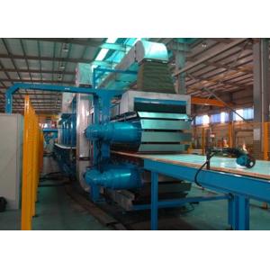 China PLC Control Rock Wool Production Line / PU Formed Sectional Sandwich Panel Line supplier