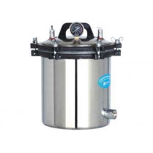 Electric / LPG Heated Small Autoclave Sterilizer With Double Scale Indicator Pressure Gauge