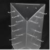 China Rotating Frosted Acrylic Sunglasses Display Stand Free Standing Eyewear Display For 9pcs Glasses wholesale