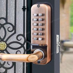 China Courtyard Gate Mechanical Code Smart Sliding Door Lock Security With Single Latch Mortise supplier